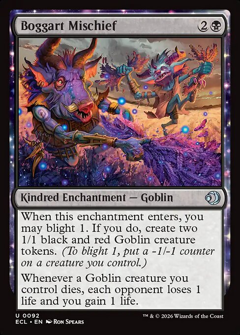 Lorwyn Eclipsed - 92 - Boggart Mischief - Uncommon