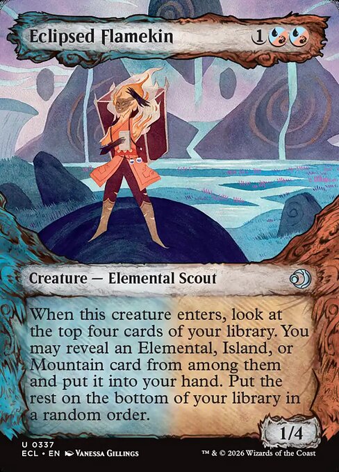 Lorwyn Eclipsed - 337 - Eclipsed Flamekin - Uncommon