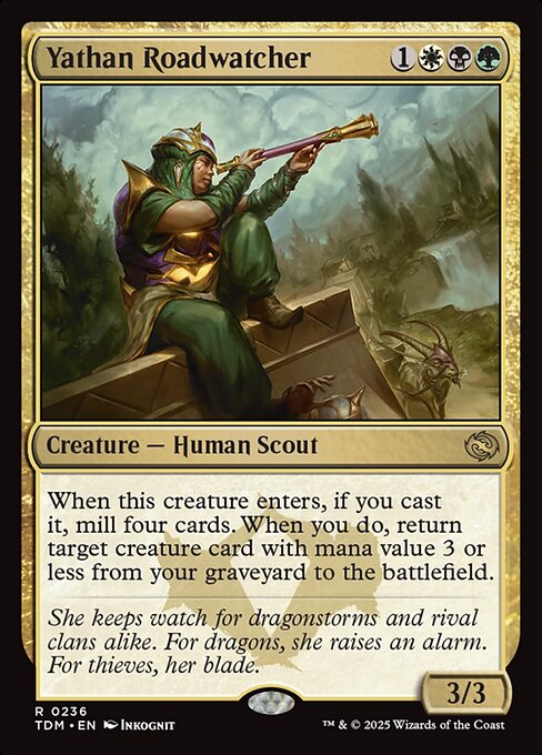 Tarkir: Dragonstorm - 236 - Yathan Roadwatcher - Rare