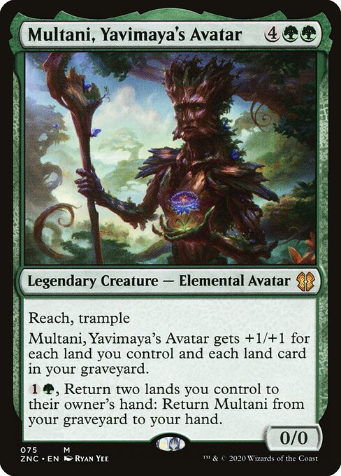 Zendikar Rising Commander - 75 - Multani, Yavimaya's Avatar - Mythic