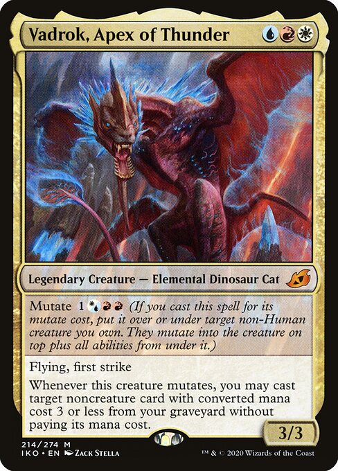 Ikoria: Lair of Behemoths - 214 - Vadrok, Apex of Thunder - Mythic - Foil