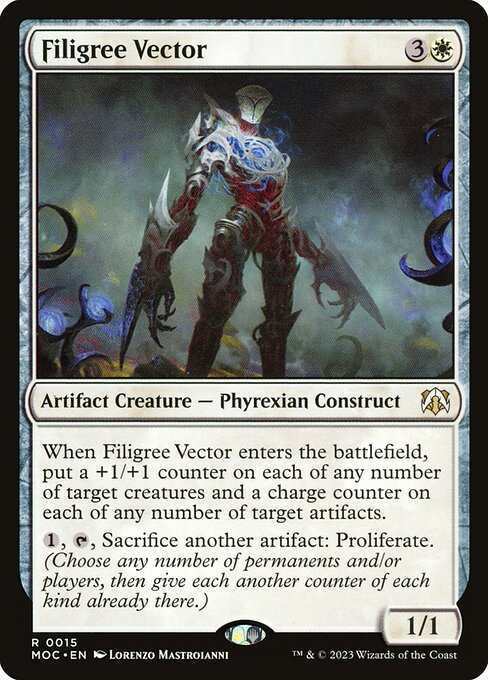 March of the Machine Commander - 15 - Filigree Vector - Rare