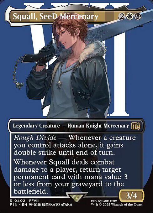 Final Fantasy - 402 - Squall, SeeD Mercenary - Rare