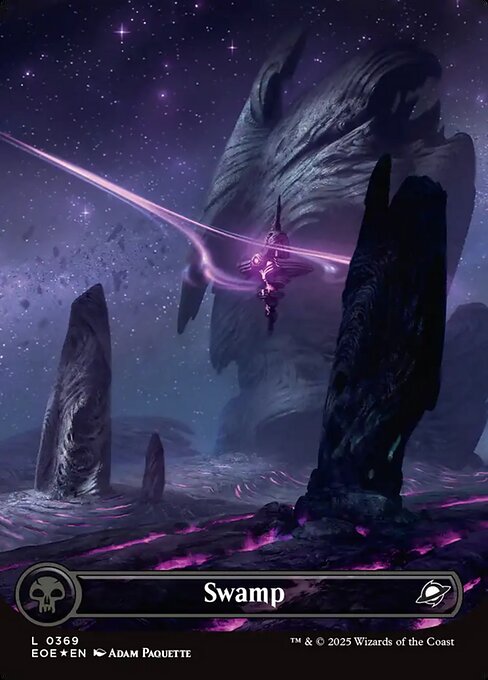 Edge of Eternities - 369 - Swamp - Common - Galaxy Foil