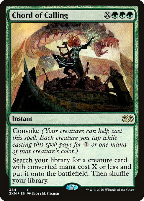 Double Masters - 384 - Chord of Calling - Rare - Foil