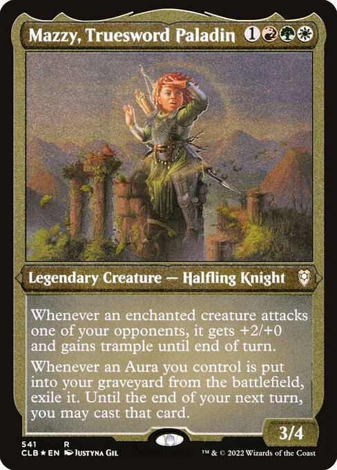 Commander Legends: Battle for Baldur's Gate - 541 - Mazzy, Truesword Paladin - Rare - Etched Foil