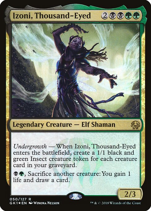 GRN Guild Kit - 50 - Izoni, Thousand-Eyed - Rare - Foil