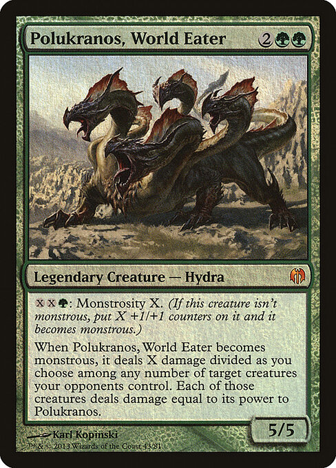 Duel Decks: Heroes vs. Monsters - 43 - Polukranos, World Eater - Mythic - Foil