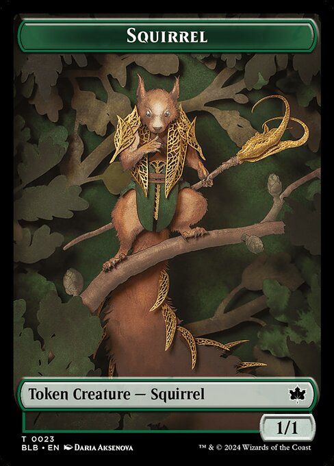 Bloomburrow Tokens - 23 - Squirrel - Common