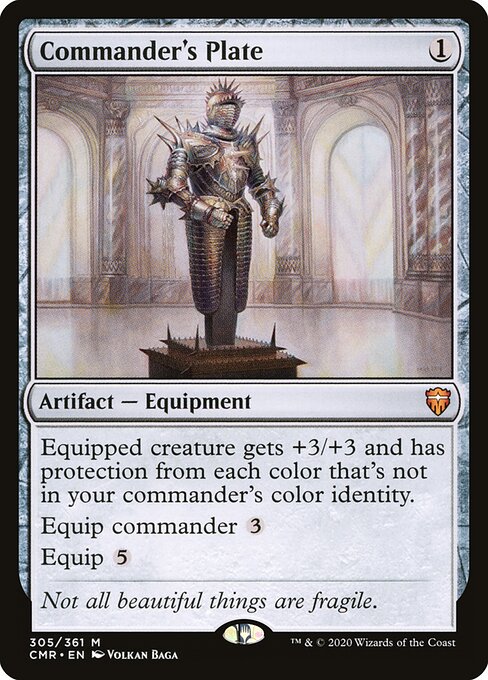 Commander Legends - 305 - Commander's Plate - Mythic - Foil