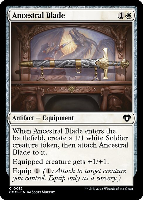 Commander Masters - 12 - Ancestral Blade - Common