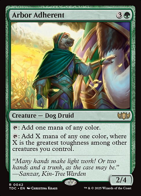 Tarkir: Dragonstorm Commander - 42 - Arbor Adherent - Rare