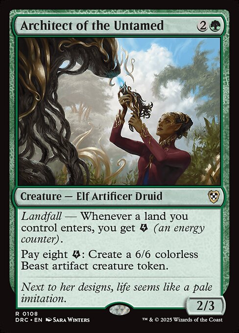 Aetherdrift Commander - 108 - Architect of the Untamed - Rare