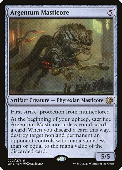 Phyrexia: All Will Be One - 222 - Argentum Masticore - Rare
