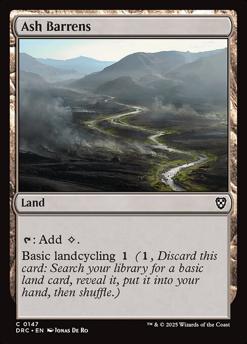 Aetherdrift Commander - 147 - Ash Barrens - Common