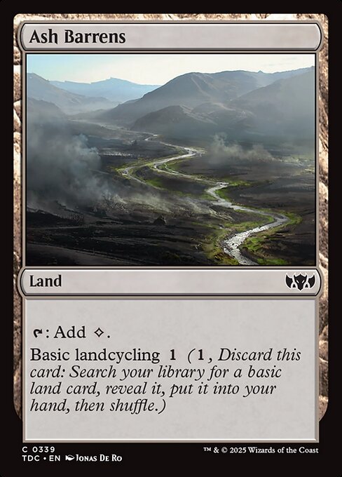 Tarkir: Dragonstorm Commander - 339 - Ash Barrens - Common