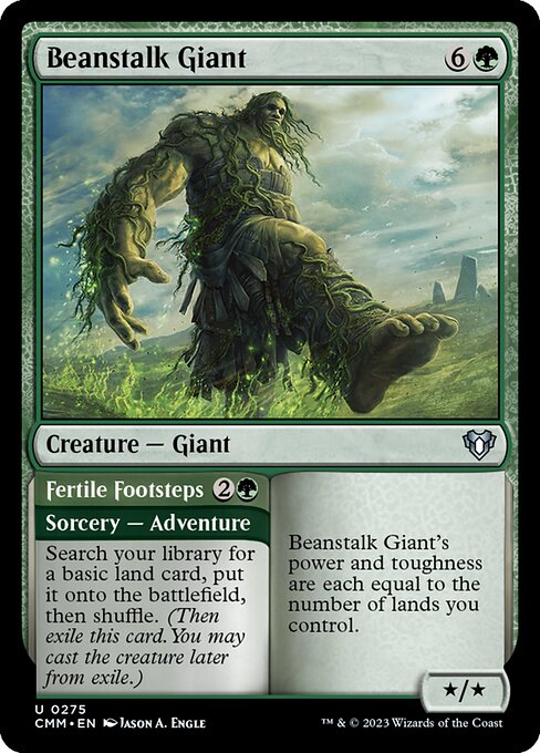 Commander Masters - 275 - Beanstalk Giant // Fertile Footsteps - Uncommon