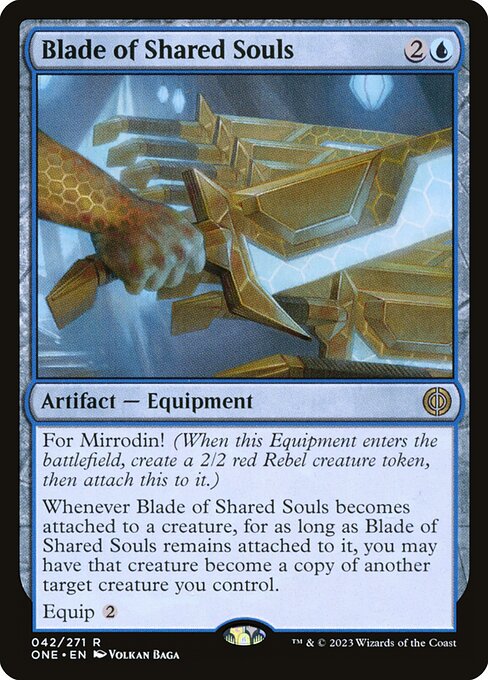 Phyrexia: All Will Be One - 42 - Blade of Shared Souls - Rare