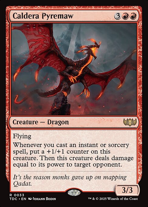 Tarkir: Dragonstorm Commander - 33 - Caldera Pyremaw - Rare