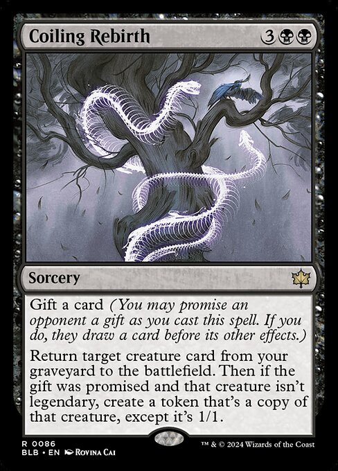 Bloomburrow - 86 - Coiling Rebirth - Rare
