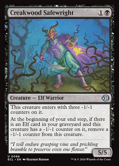 Lorwyn Eclipsed - 96 - Creakwood Safewright - Uncommon