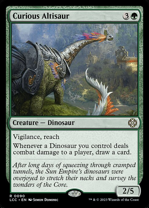 The Lost Caverns of Ixalan Commander - 90 - Curious Altisaur - Rare