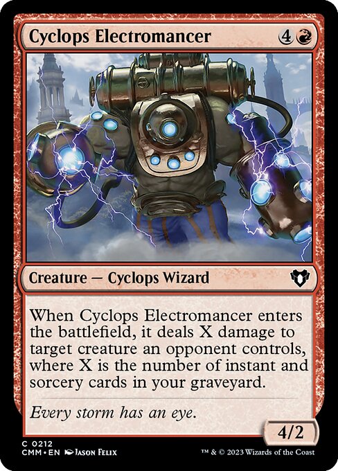 Commander Masters - 212 - Cyclops Electromancer - Common