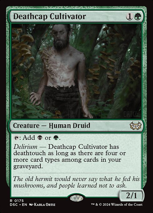 Duskmourn: House of Horror Commander - 175 - Deathcap Cultivator - Rare