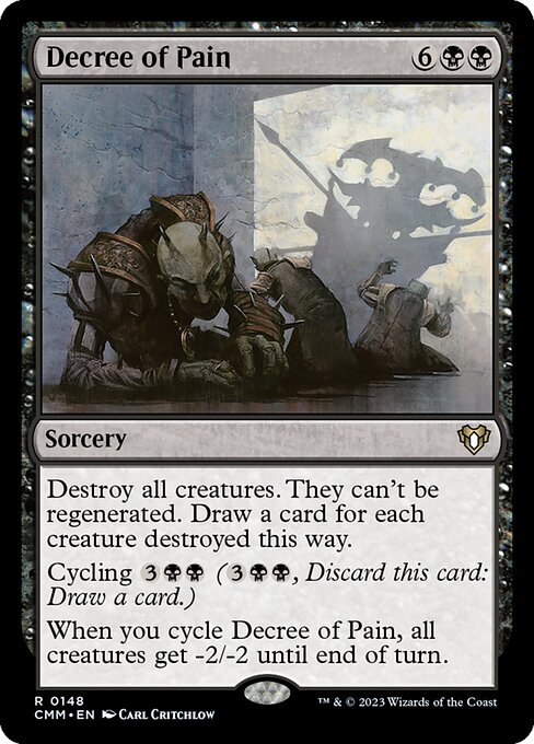 Commander Masters - 148 - Decree of Pain - Rare
