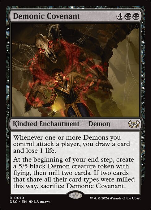 Duskmourn: House of Horror Commander - 19 - Demonic Covenant - Rare