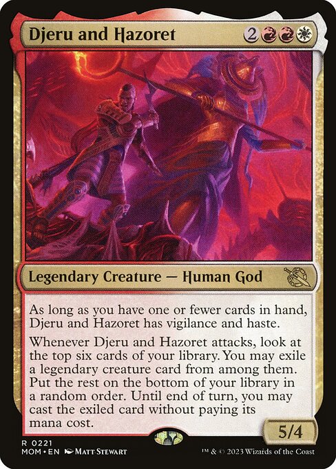 March of the Machine - 221 - Djeru and Hazoret - Rare