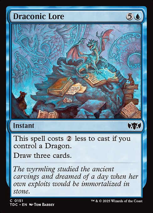 Tarkir: Dragonstorm Commander - 151 - Draconic Lore - Common