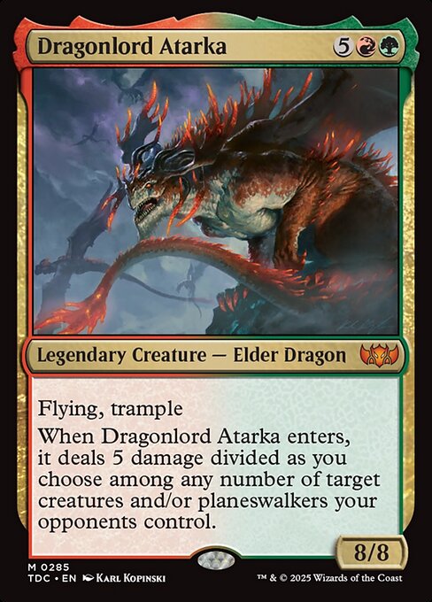 Tarkir: Dragonstorm Commander - 285 - Dragonlord Atarka - Mythic