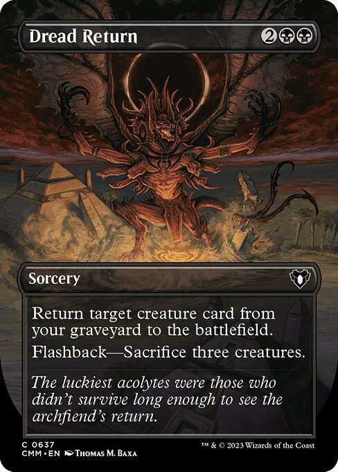 Commander Masters - 637 - Dread Return - Common