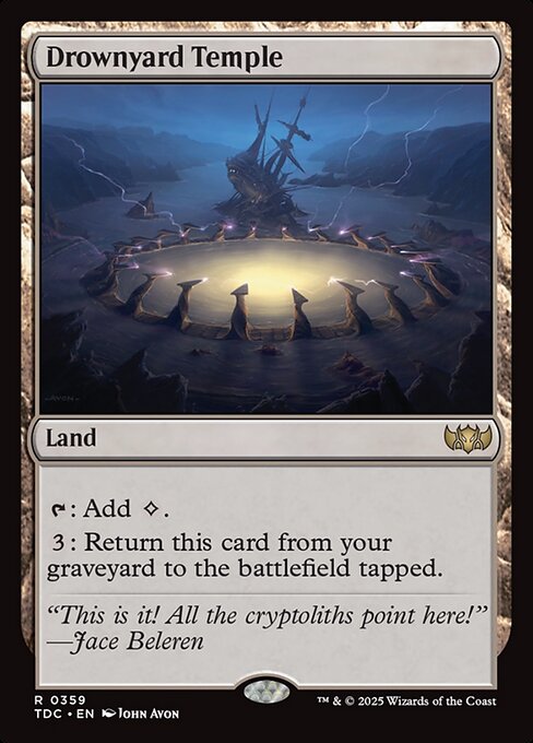 Tarkir: Dragonstorm Commander - 359 - Drownyard Temple - Rare