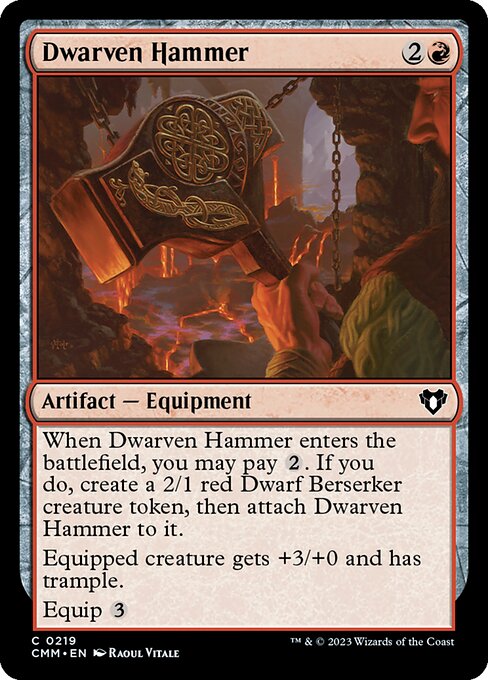 Commander Masters - 219 - Dwarven Hammer - Common