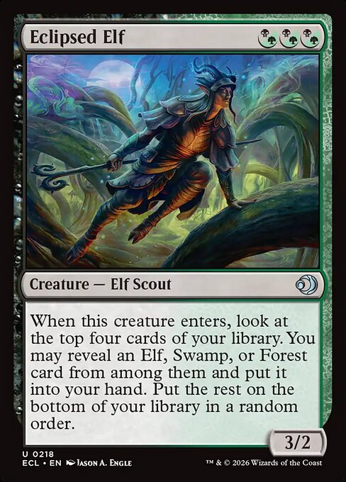 Lorwyn Eclipsed - 218 - Eclipsed Elf - Uncommon