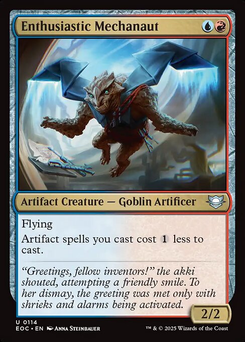 Edge of Eternities Commander - 114 - Enthusiastic Mechanaut - Uncommon