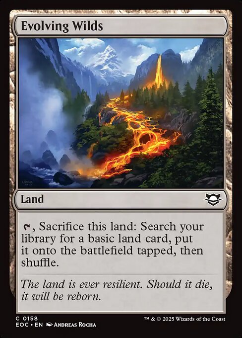 Edge of Eternities Commander - 158 - Evolving Wilds - Common