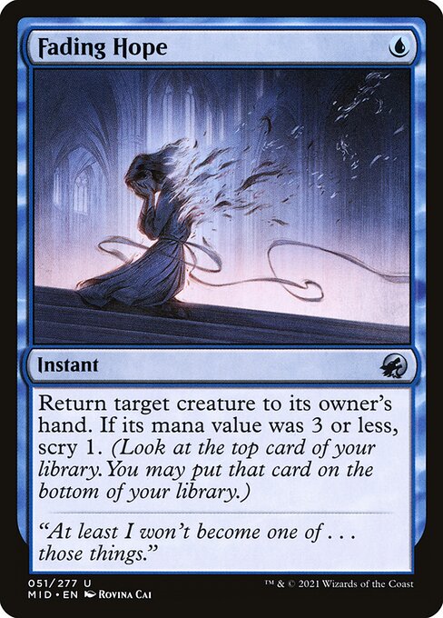 Innistrad: Midnight Hunt - 51 - Fading Hope - Uncommon