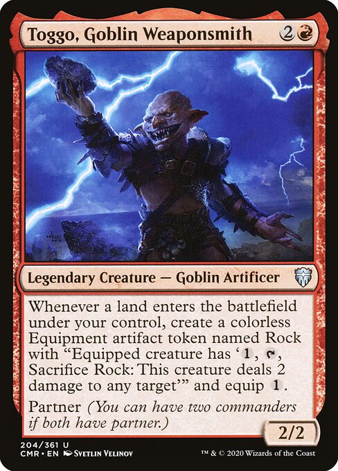 Commander Legends - 204 - Toggo, Goblin Weaponsmith - Uncommon