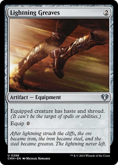 Commander Masters - 398 - Lightning Greaves - Uncommon