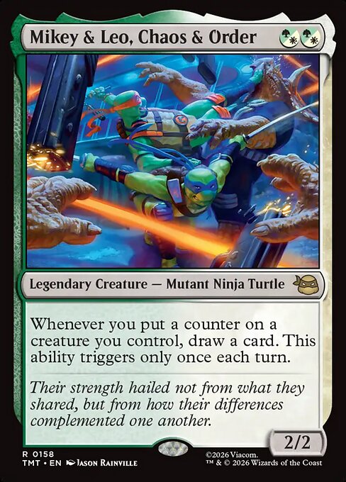 Teenage Mutant Ninja Turtles - 158 - Mikey & Leo, Chaos & Order - Rare