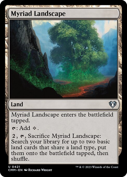 Commander Masters - 421 - Myriad Landscape - Uncommon