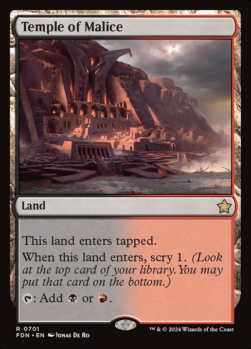 Foundations - 701 - Temple of Malice - Rare