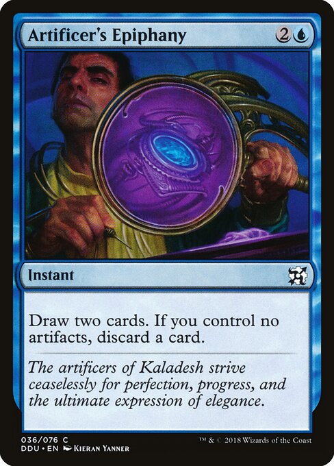 Duel Decks: Elves vs. Inventors - 36 - Artificer's Epiphany - Common