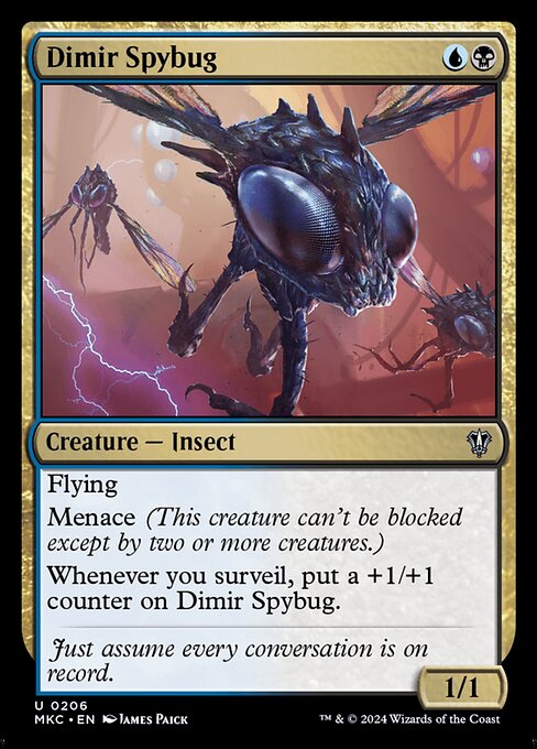 Murders at Karlov Manor Commander - 206 - Dimir Spybug - Uncommon