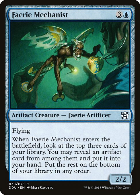 Duel Decks: Elves vs. Inventors - 38 - Faerie Mechanist - Common