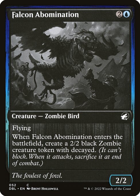 Innistrad: Double Feature - 52 - Falcon Abomination - Common