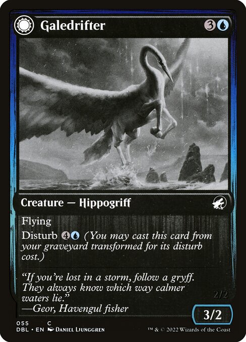 Innistrad: Double Feature - 55 - Galedrifter // Waildrifter - Common